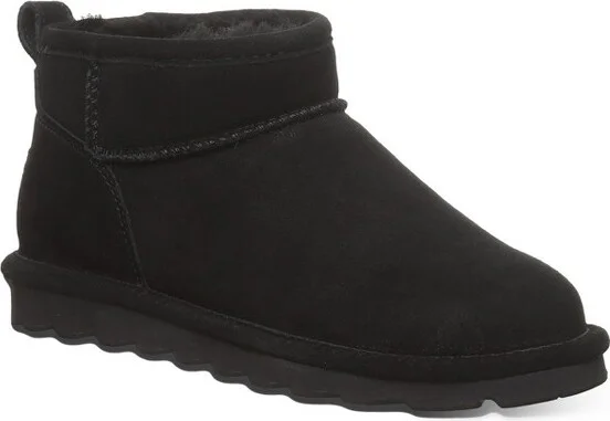 Bearpaw Women's SHORTY WIDE Boots | Black | Size