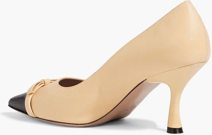 Beatrix 70 bow-detailed leather pumps - Image 3