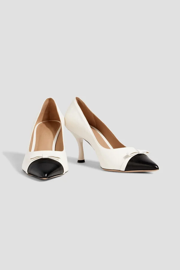 Beatrix 70 bow-detailed leather pumps - Image 2
