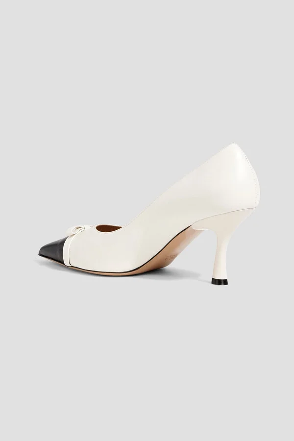 Beatrix 70 bow-detailed leather pumps - Image 3