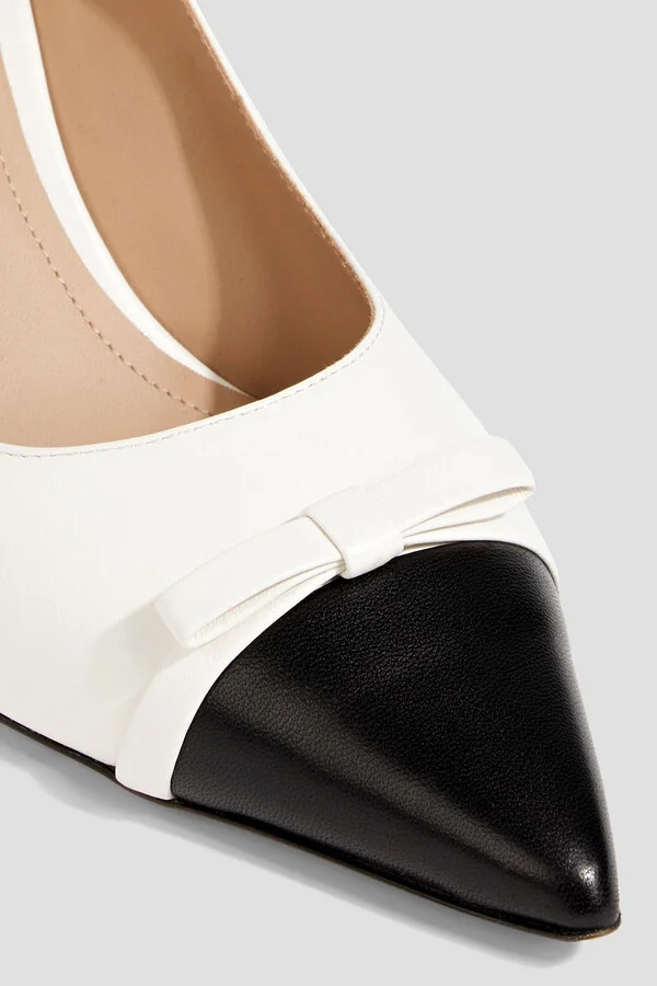 Beatrix 70 bow-detailed leather pumps - Image 5