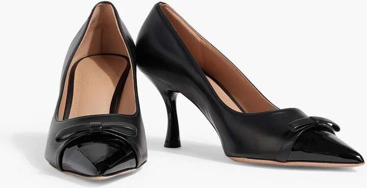 Beatrix 70 bow-detailed leather pumps - Image 2