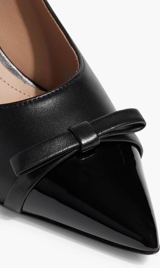 Beatrix 70 bow-detailed leather pumps - Image 4