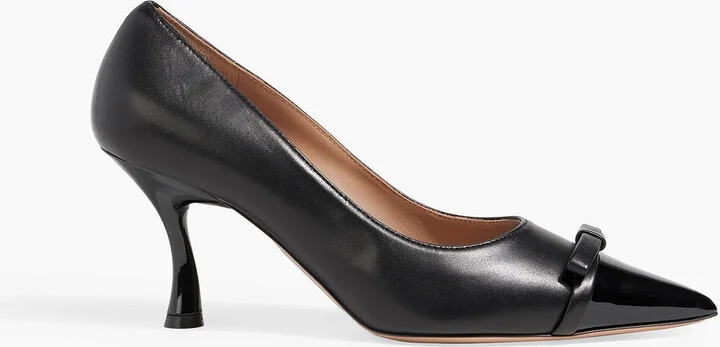 Beatrix 70 bow-detailed leather pumps