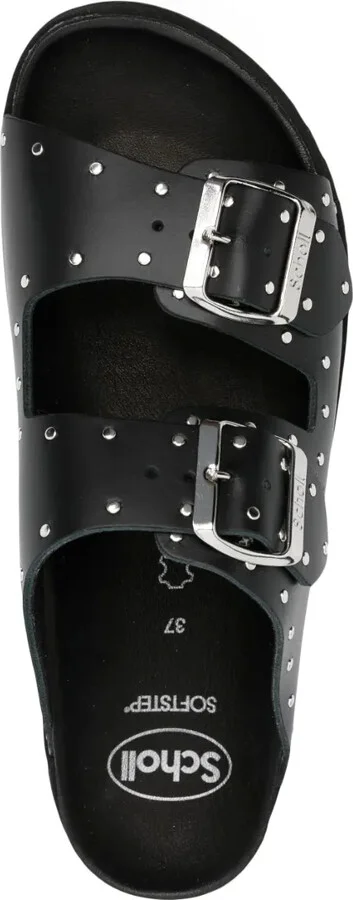 Beatriz stud-embellished leather slides - Image 4
