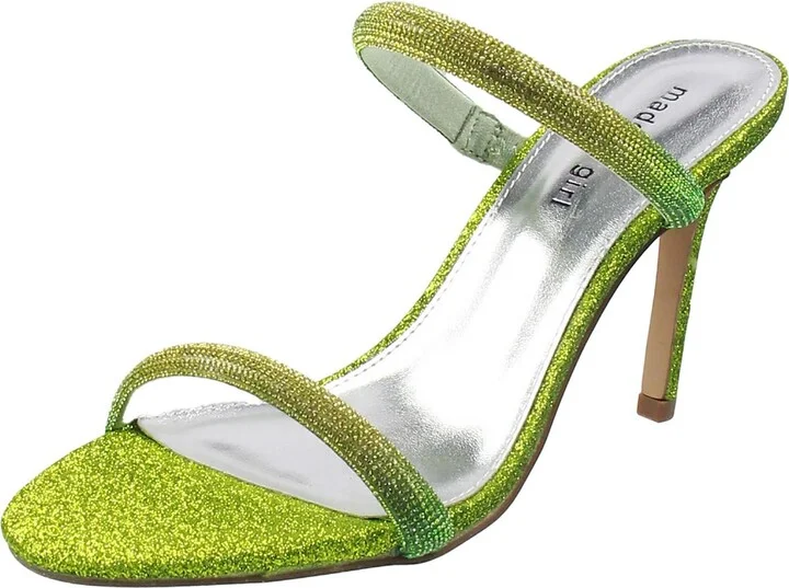 Beauty Womens Embellished Shimmer Heels