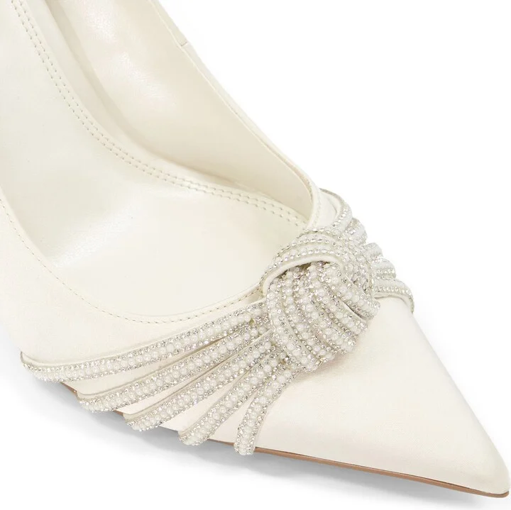 Beautys Imitation Pearl Pointed Toe Pump - Image 5
