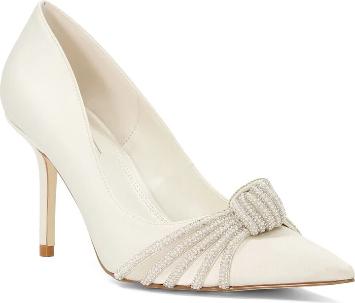 Beautys Imitation Pearl Pointed Toe Pump