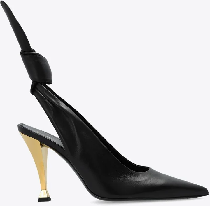Beauw 95 Leather Slingback Pumps