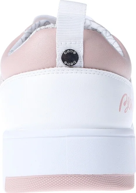 Bebe Little and Big Girls Court Low Top Sneaker - White/grey - Image 10
