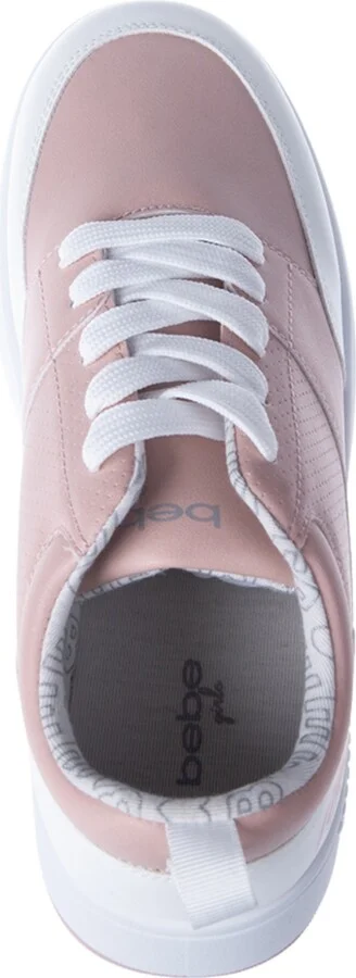 Bebe Little and Big Girls Court Low Top Sneaker - White/grey - Image 11
