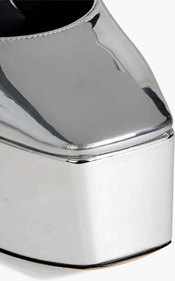 Bebe mirrored-leather platform pumps - Image 7