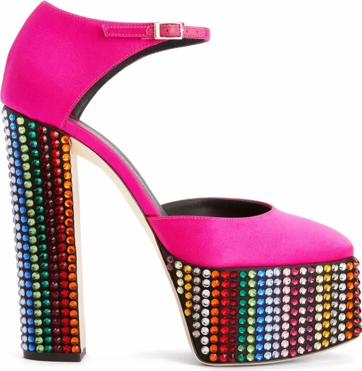 Bebe Strass studded platform sandals