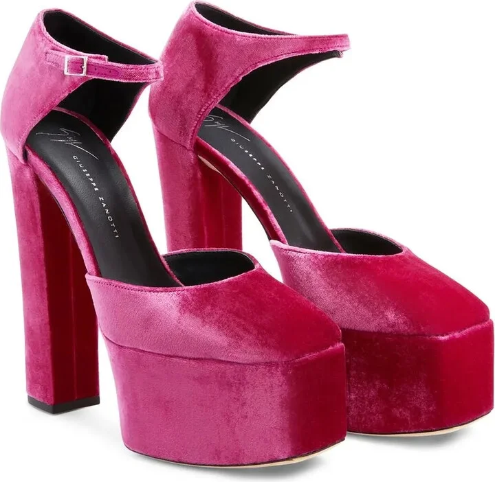 Bebe velvet 150mm pumps - Image 2