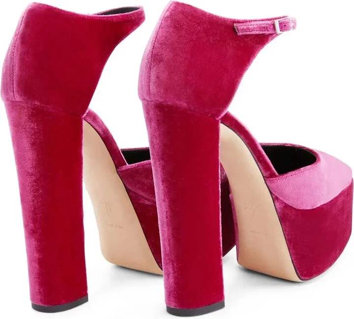 Bebe velvet 150mm pumps - Image 3