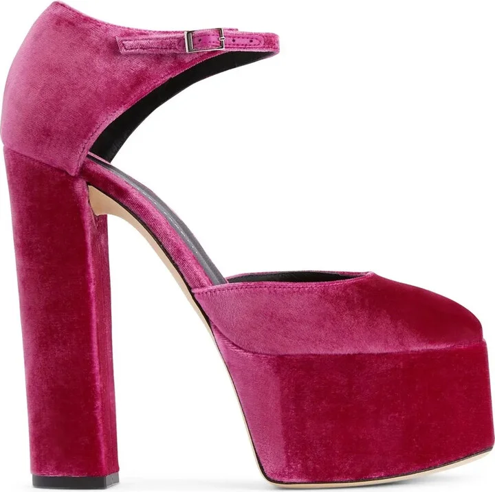 Bebe velvet 150mm pumps