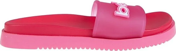 bebe Women's Casual Pool Slide Sandals with Translucent Upper and Logo Patch, White, - Image 7