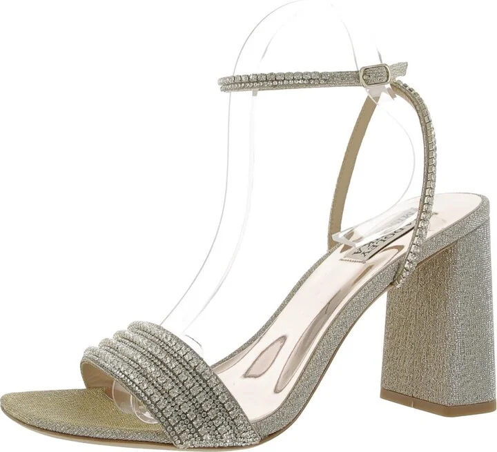 Becca Womens Rhinestones Man Made Heels