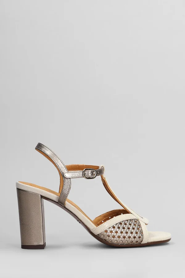 Bechill Sandals In Beige Leather