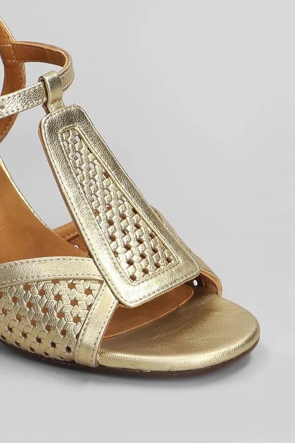 Bechill Sandals In Gold Leather - Image 5
