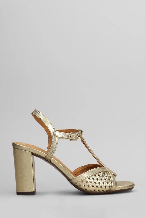 Bechill Sandals In Gold Leather