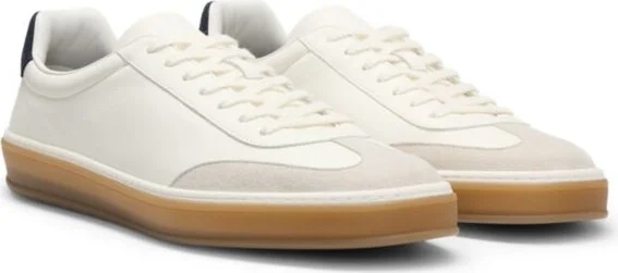 BECKHAM x leather trainers with suede trims