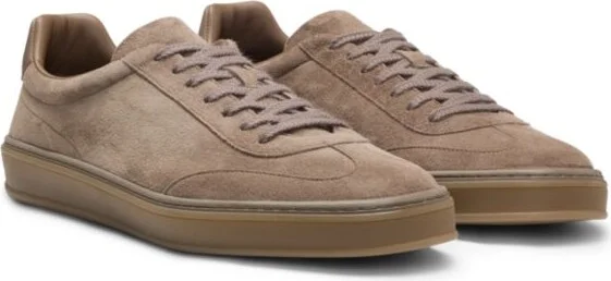 BECKHAM x low-top trainers in suede