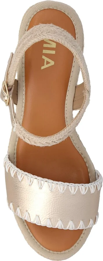 Becky Ankle Strap Espadrille Platform Wedge Sandal - Image 3