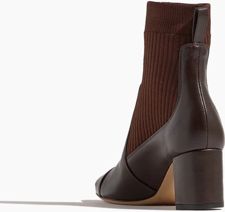 Becky Knit Bootie 60 in Dark Brown - Image 3