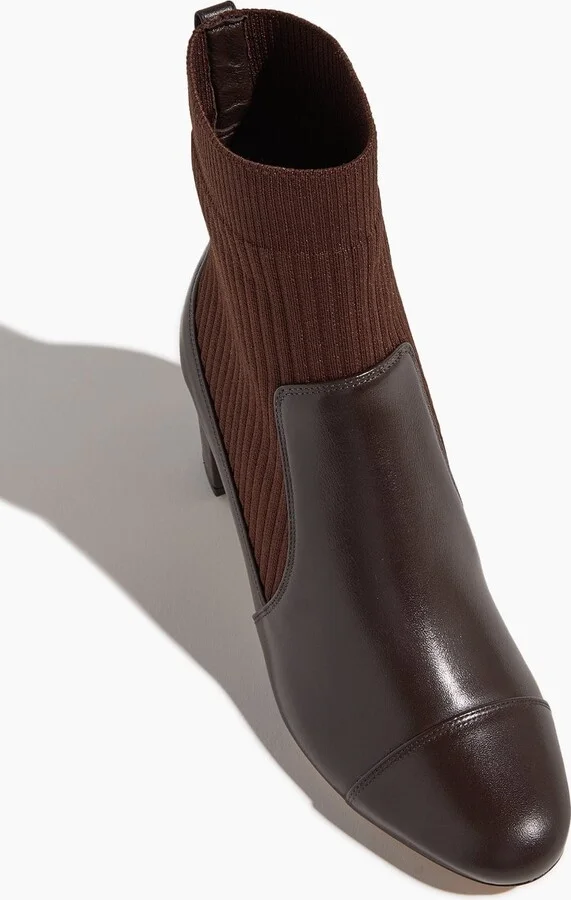 Becky Knit Bootie 60 in Dark Brown - Image 4
