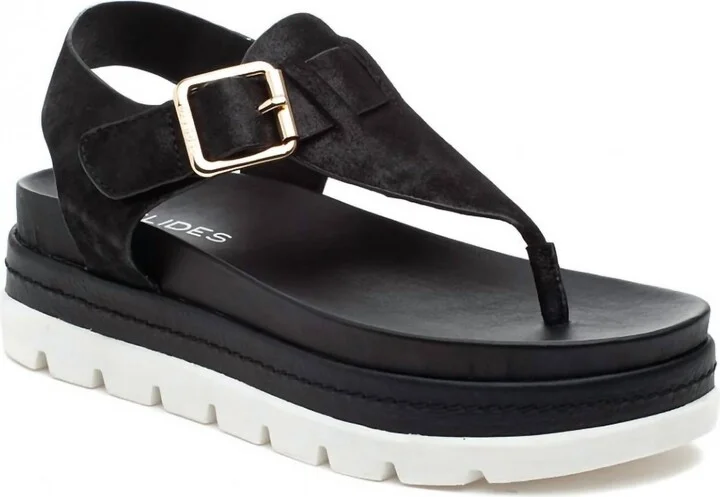 Becky Sandal In Black Leather