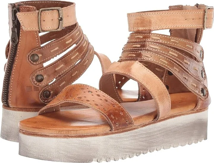 Bed Stu Artemia Women's Shoes Bone Mustard/Tan Rustic : 6 M, Leather
