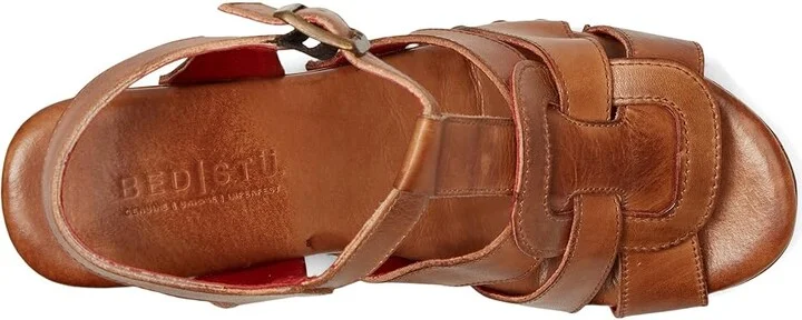 Bed Stu Caitlin 2 Women's Wedge Shoes Tan Rustic : 9.5 M, Leather - Image 2