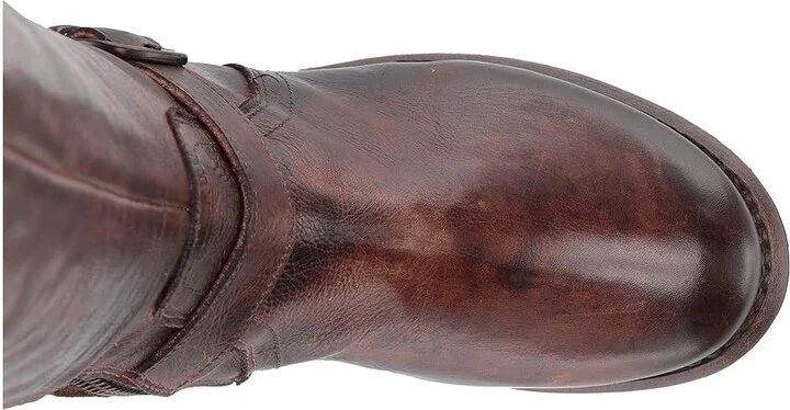 Bed Stu Glaye Wide Calf Women's Boots Teak Rustic : 6 M, Leather - Image 3