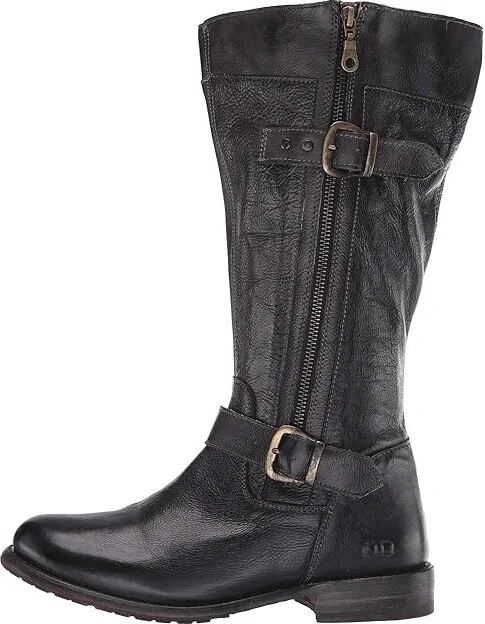 Bed Stu Gogo Lug Wide Calf Women's Boots Black Rustic : 6 M, Leather - Image 7