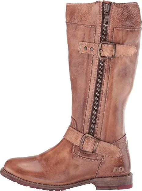 Bed Stu Gogo Lug Wide Calf Women's Boots Tan Rustic : 6 M, Leather - Image 7