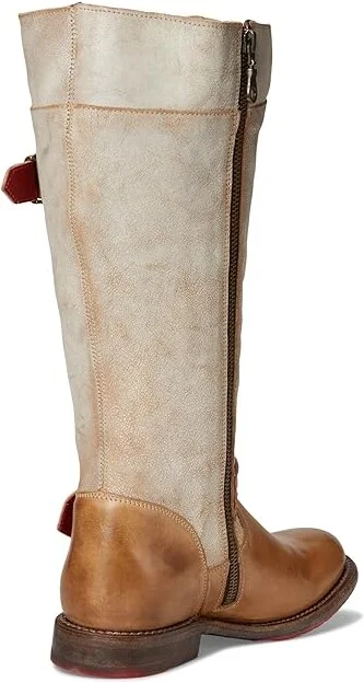 Bed Stu Gogo Lug Wide Calf Women's Boots Tan Rustic Nectar Lux : 7 M, Leather - Image 4