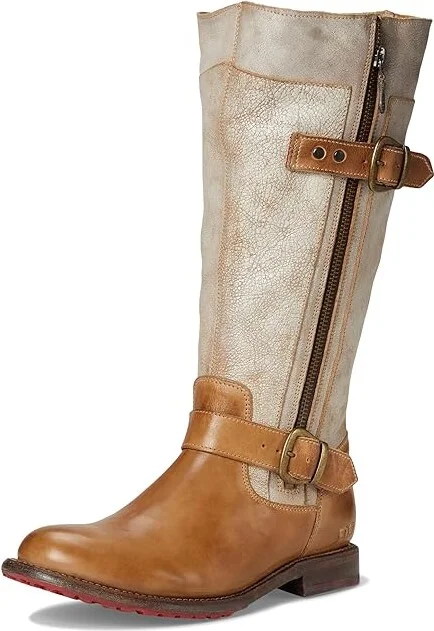 Bed Stu Gogo Lug Wide Calf Women's Boots Tan Rustic Nectar Lux : 7 M, Leather - Image 5