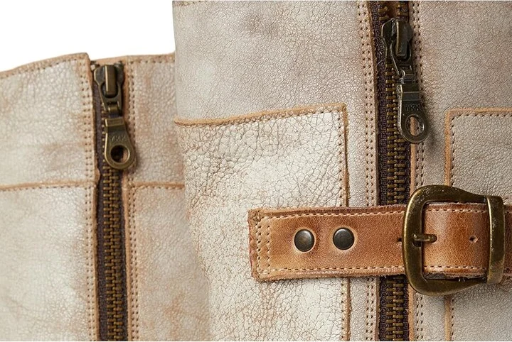 Bed Stu Gogo Lug Wide Calf Women's Boots Tan Rustic Nectar Lux : 7 M, Leather - Image 7