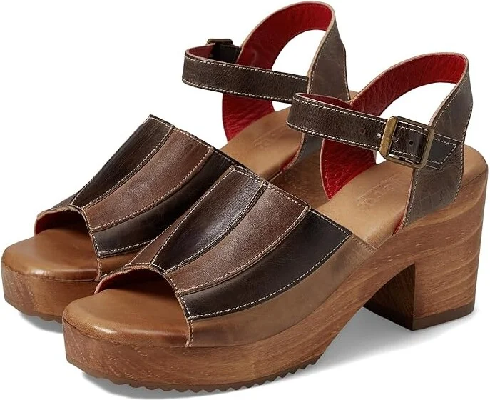 Bed Stu jetsetter Women's Sandals Cold Brew Rustic : 7 M, Leather