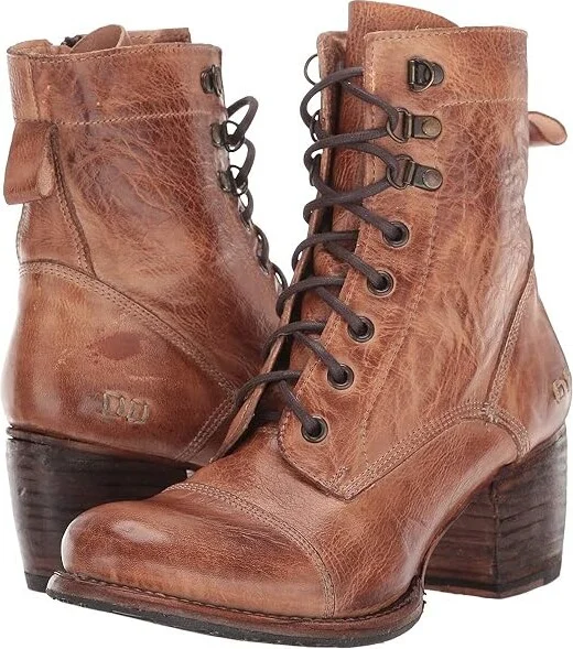 Bed Stu Judgement Women's Dress Lace-up Boots Tan Rustic : 6 M, Leather