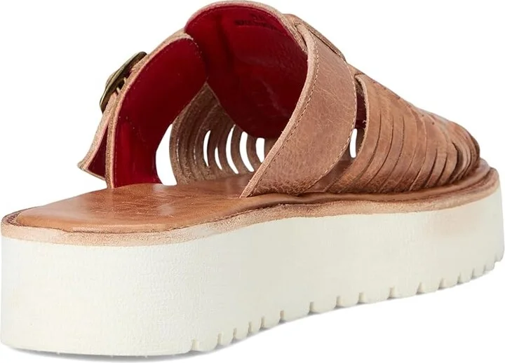 Bed Stu Linette Women's Wedge Shoes Tan Rustic : 9 M, Leather - Image 4