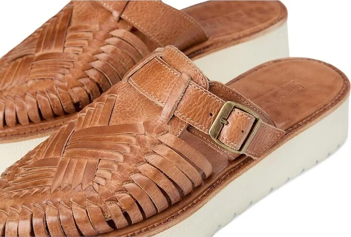 Bed Stu Linette Women's Wedge Shoes Tan Rustic : 9 M, Leather - Image 7