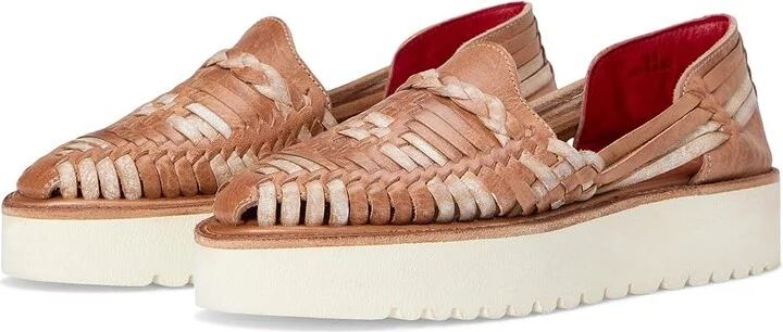 Bed Stu Lizzie Women's Wedge Shoes Tan Rustic Nectar Lux : 10 M, Leather