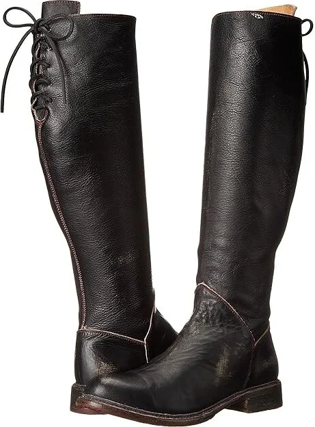 Bed Stu Manchester Women's Zip Boots Black Hand : 6 M, Leather