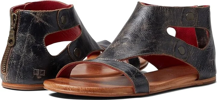 Bed Stu Soto Women's Sandals Black Lux : 9 M, Leather