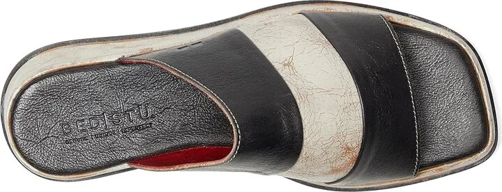 Bed Stu Vext Women's Wedge Shoes Black Rustic Nectar Lux : 9 M, Leather - Image 2