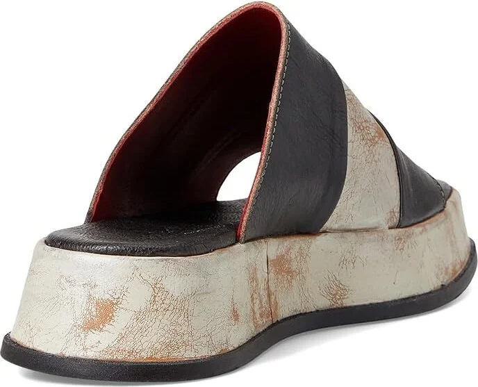 Bed Stu Vext Women's Wedge Shoes Black Rustic Nectar Lux : 9 M, Leather - Image 4