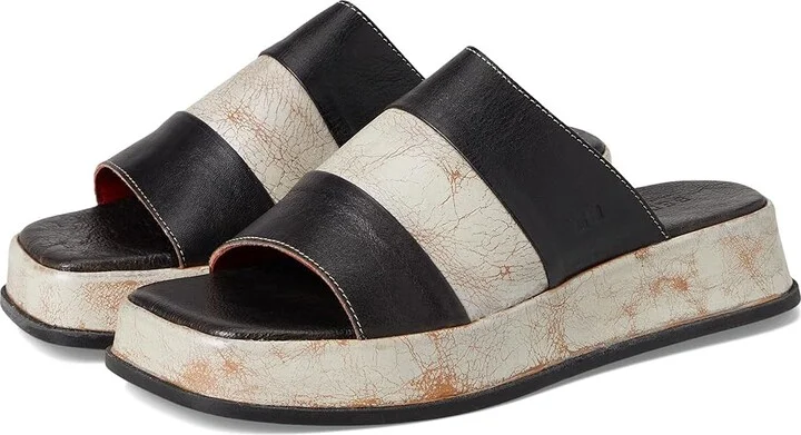 Bed Stu Vext Women's Wedge Shoes Black Rustic Nectar Lux : 9 M, Leather