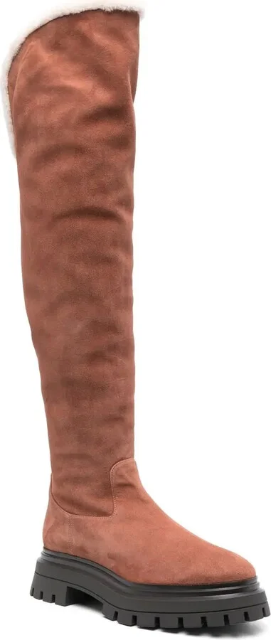 Bedford suede thigh-high boots - Image 2